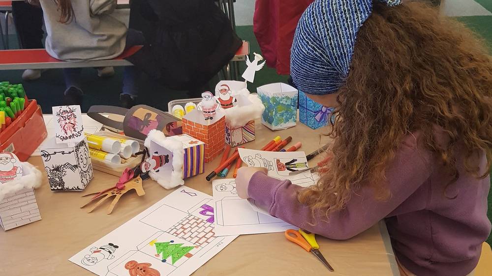Arc Saturday Art Club (family drop-in arts and crafts above Hat Works)