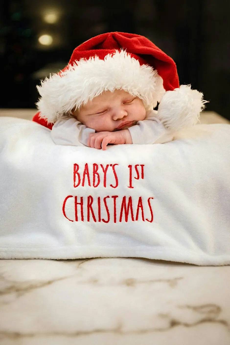 Baby's First Santa Visit at The Dunham Barn