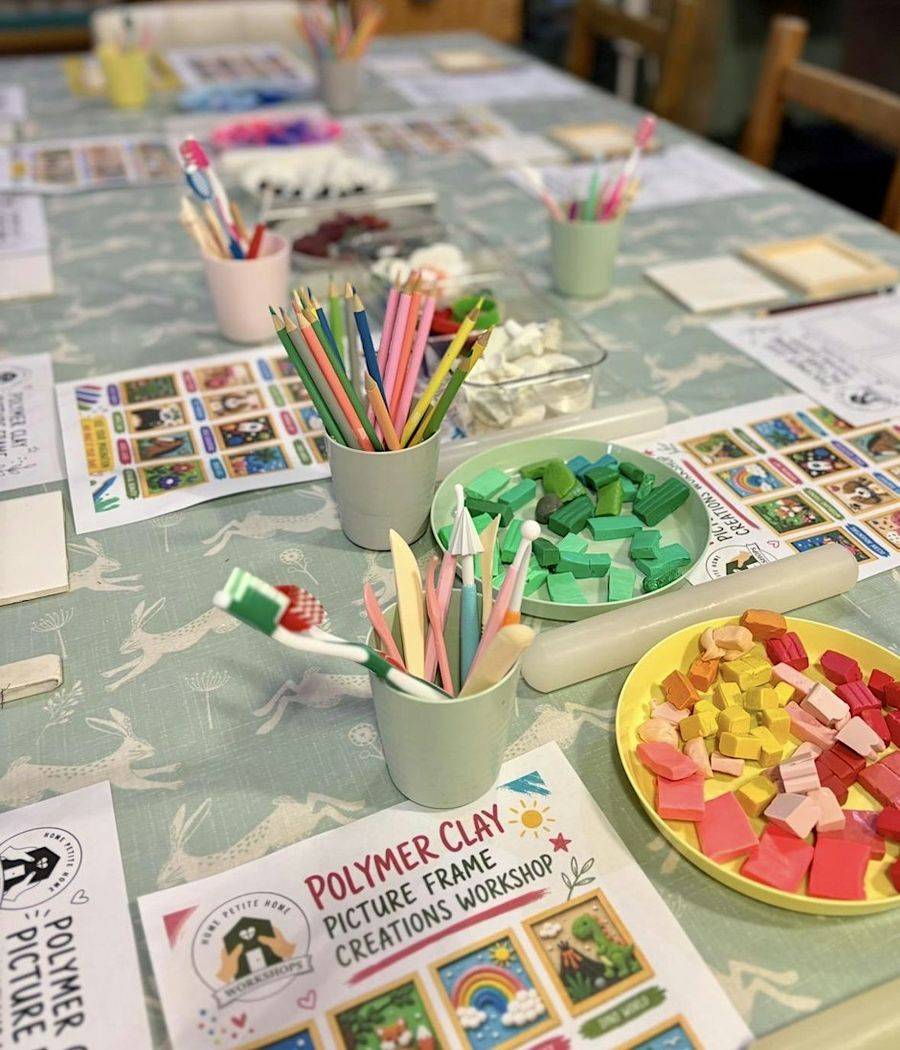 Creative Kids Half-Term Art Club (polymer clay, fairy house pot)