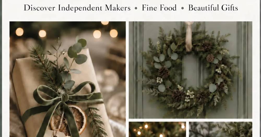 Curated in Bunbury Christmas Market (makers market in and around the village church)