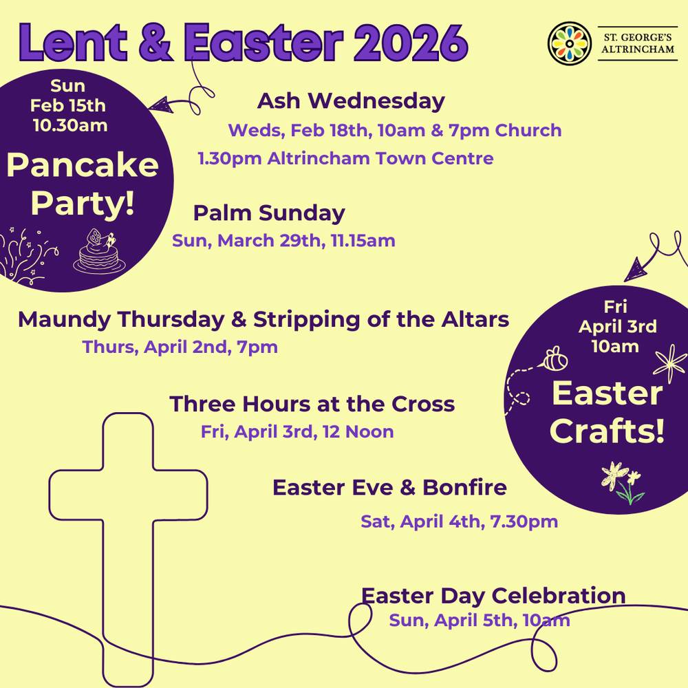 Easter Day service with confetti and an egg hunt