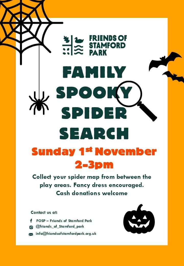 Family Spooky Spider Search in Stamford Park