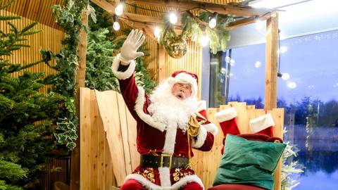 Father Christmas Grotto by the Lake at Brockholes