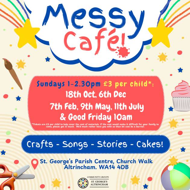 Messy Café at St George’s (family crafts, games and cake)