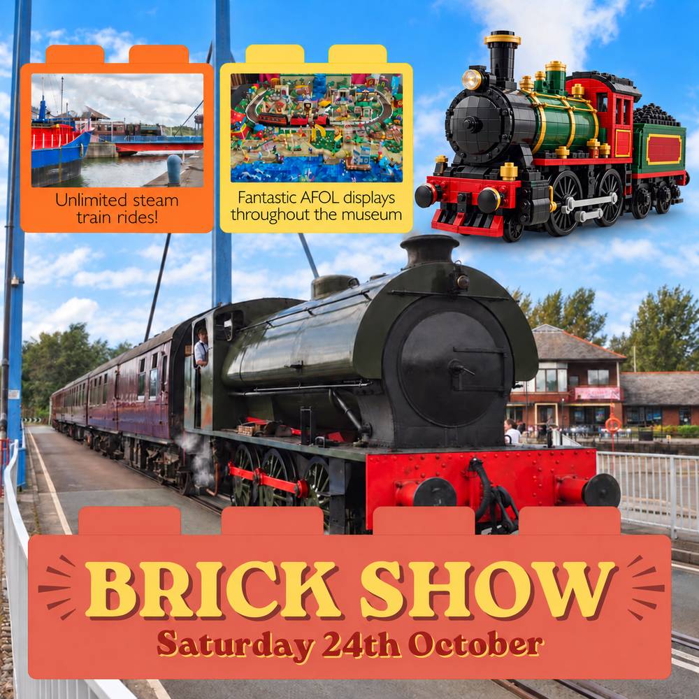 Brick Show (LEGO model displays plus steam train rides) at Ribble Steam Railway
