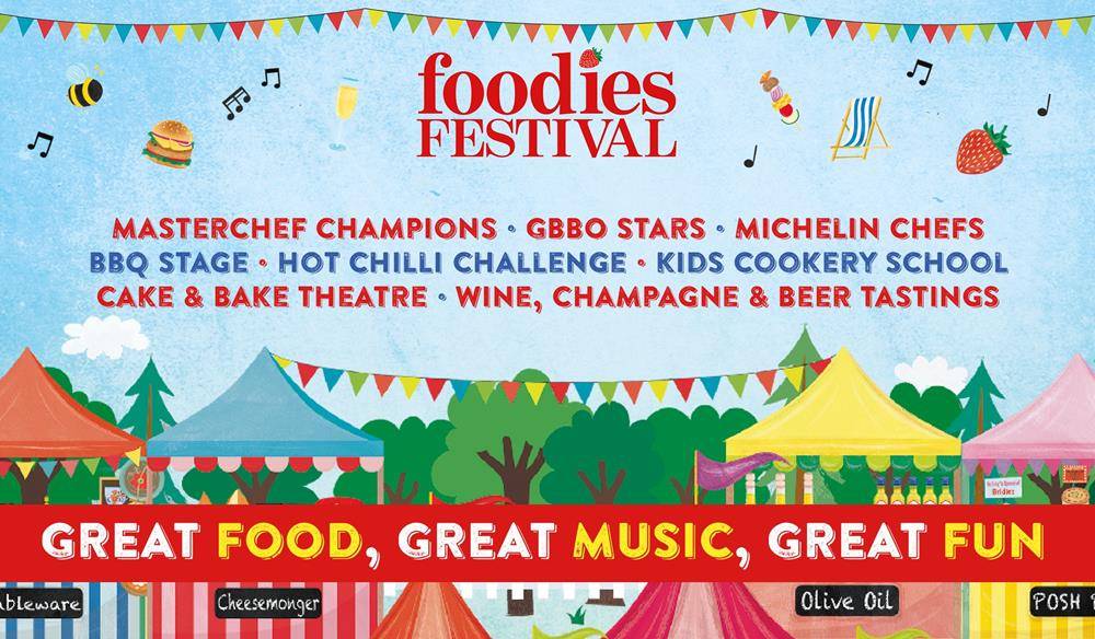 Foodies Festival Tatton Park 2027 (kids' cookery school, fairground, live music)