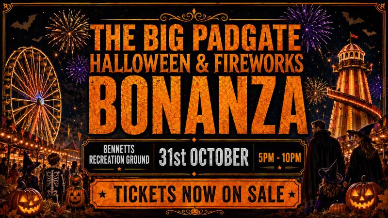 The Big Padgate Halloween and Fireworks Bonanza (funfair, fancy dress, fireworks)