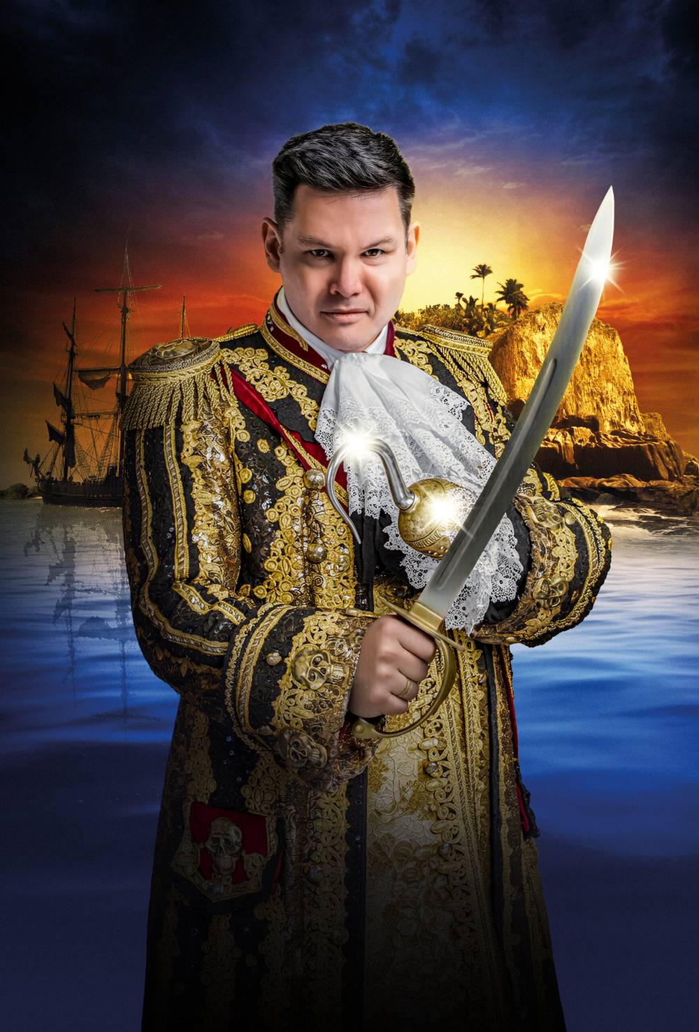 The Pantomime Adventures of Peter Pan and the Return of Captain Hook (Mark Labbett as Hook)