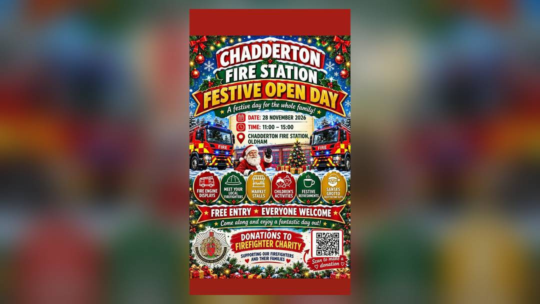 Chadderton Fire Station Christmas Open Day with Santa's grotto