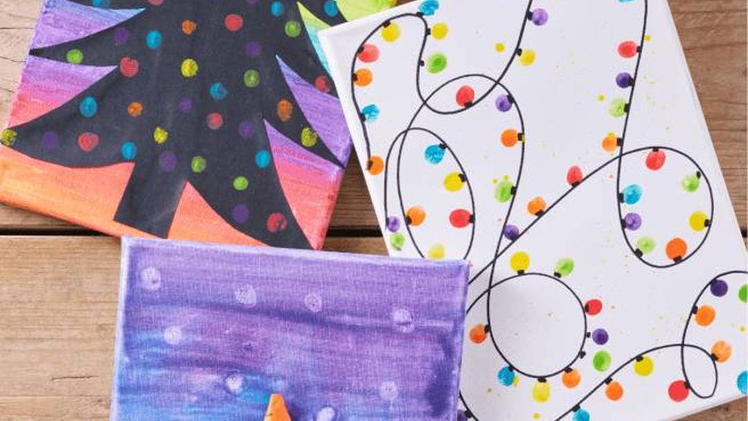 Christmas canvas painting (kids' workshop)