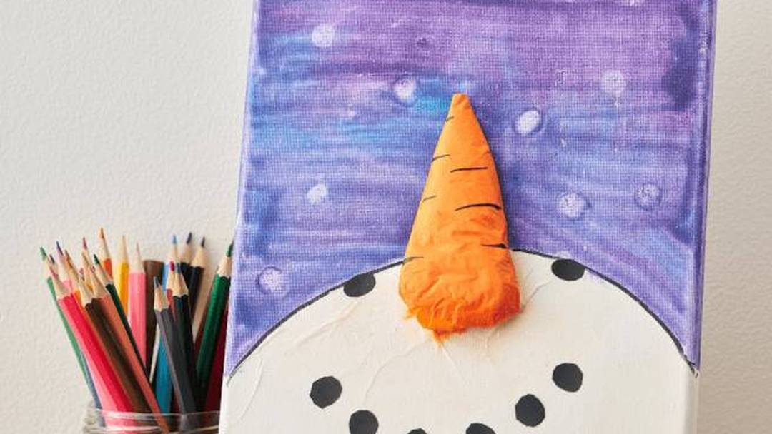 Christmas canvas painting (kids' workshop)