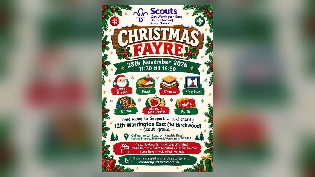 Christmas Fayre with Santa's grotto, 12th Warrington East (1st Birchwood) Scouts