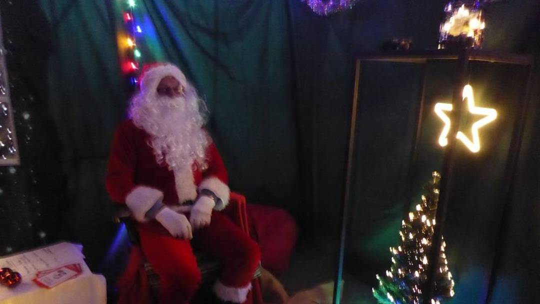 Father Christmas grotto at St Andrew's Church Christmas Fayre, Springfield