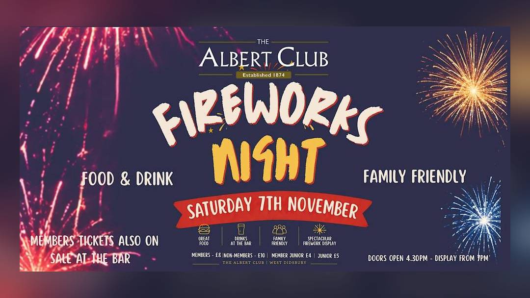 Fireworks Night at the Albert Club, West Didsbury