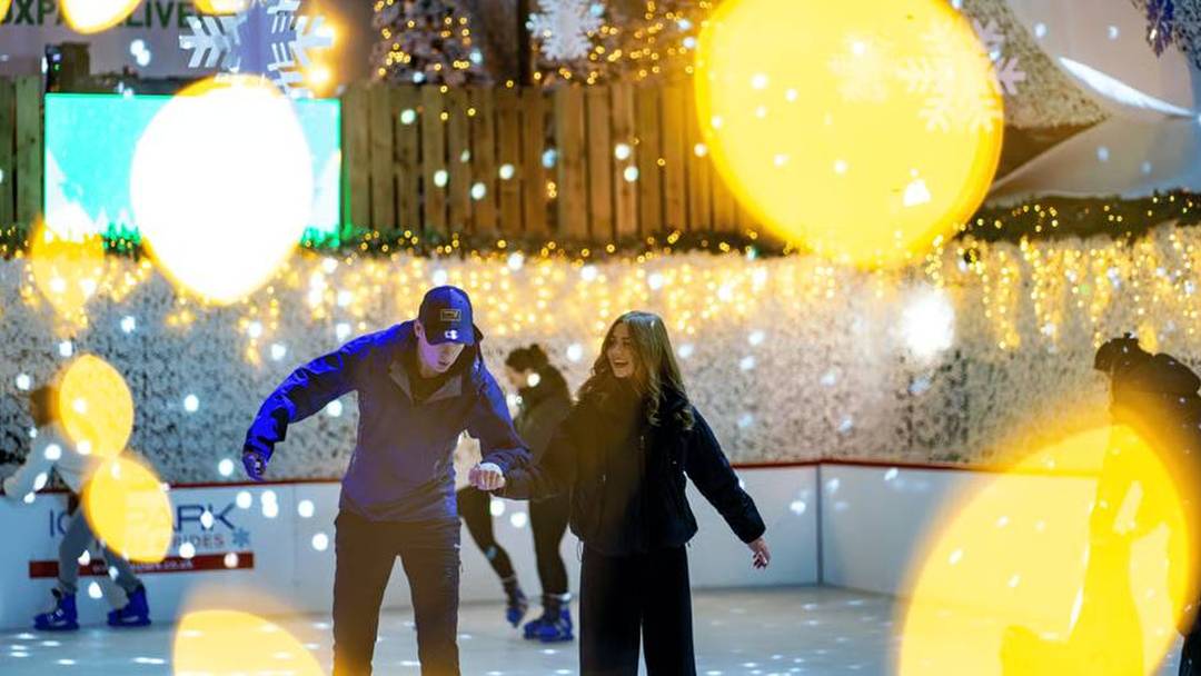 IceBox ice rink at BOXPARK Liverpool (Skate with Santa 19–24 Dec)