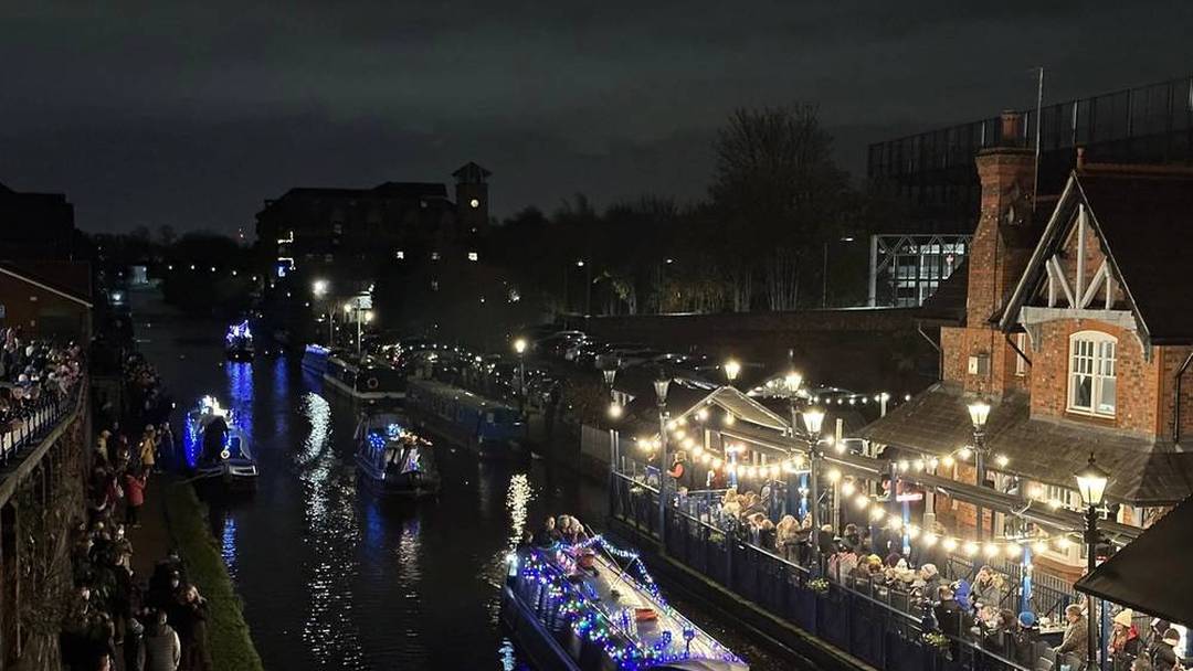 Illuminated Boats Parade on the Bridgewater Canal, Sale