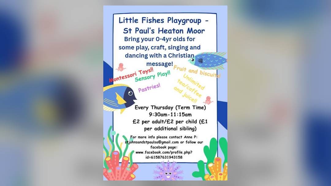 Little Fishes toddler group at St Paul's, Heaton Moor