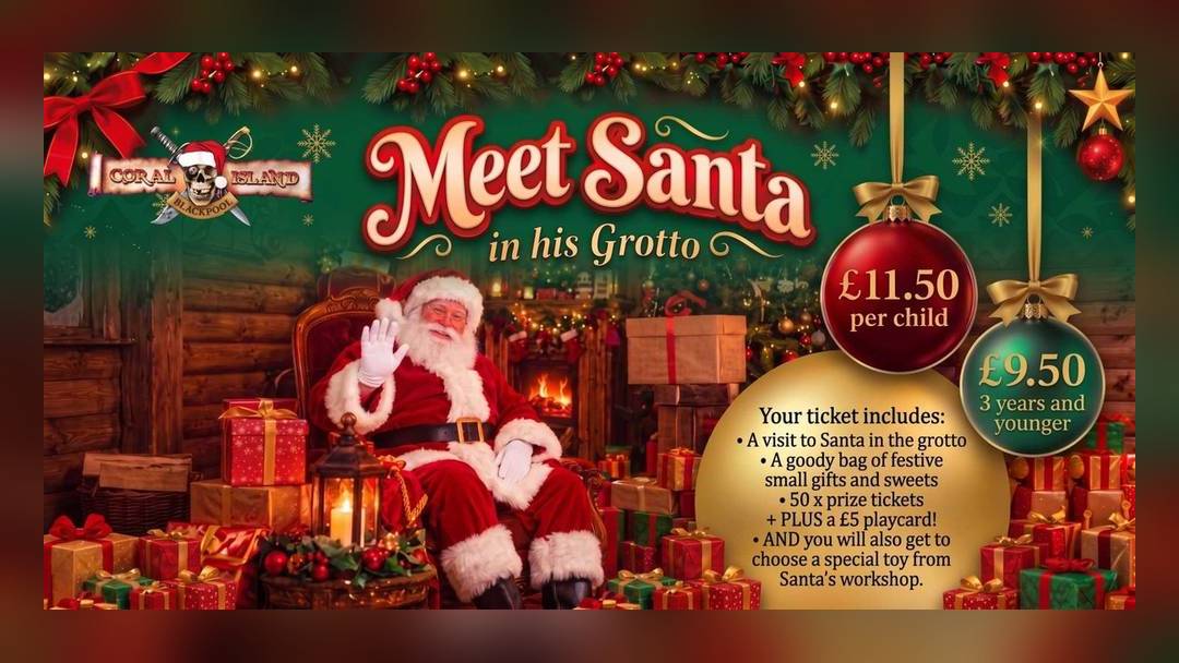 Meet Santa at Coral Island (grotto, goody bag and prize tickets)