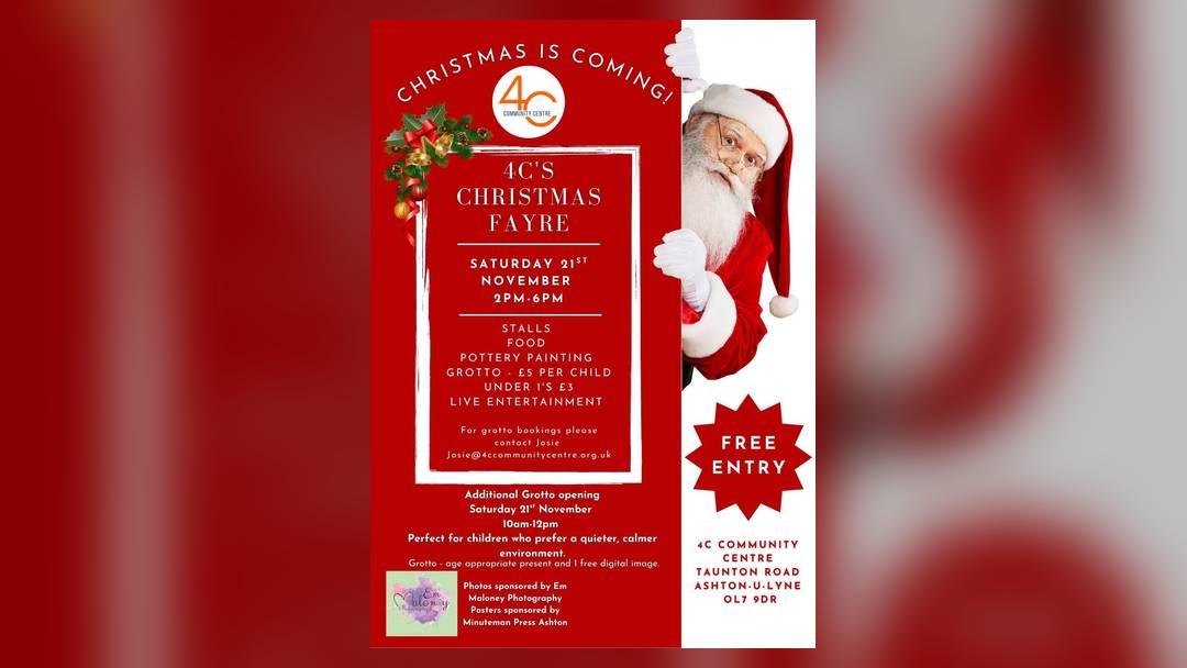 Santa's grotto at 4C Community Centre Christmas Fayre (with a quiet session)