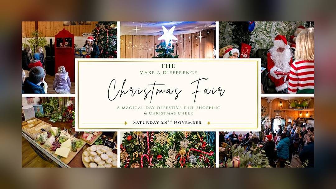 Santa's grotto at The Wellbeing Farm Christmas Fair