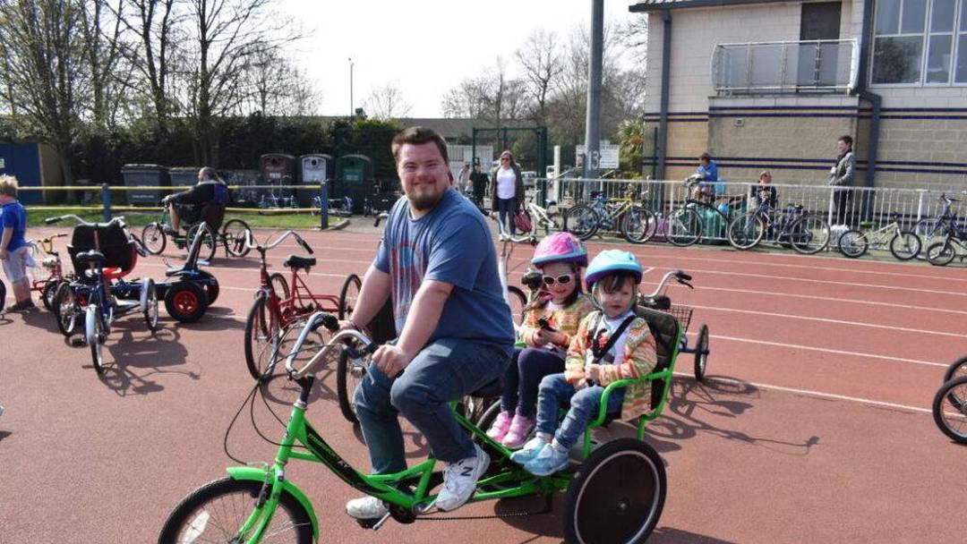 Simply Cycling: all-ability bikes and trikes at Longford Park stadium