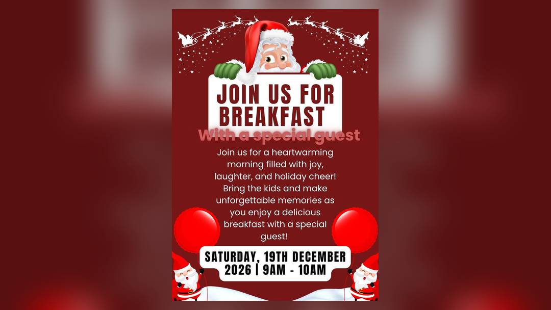 Social Breakfast with Santa at Pavilion Gardens
