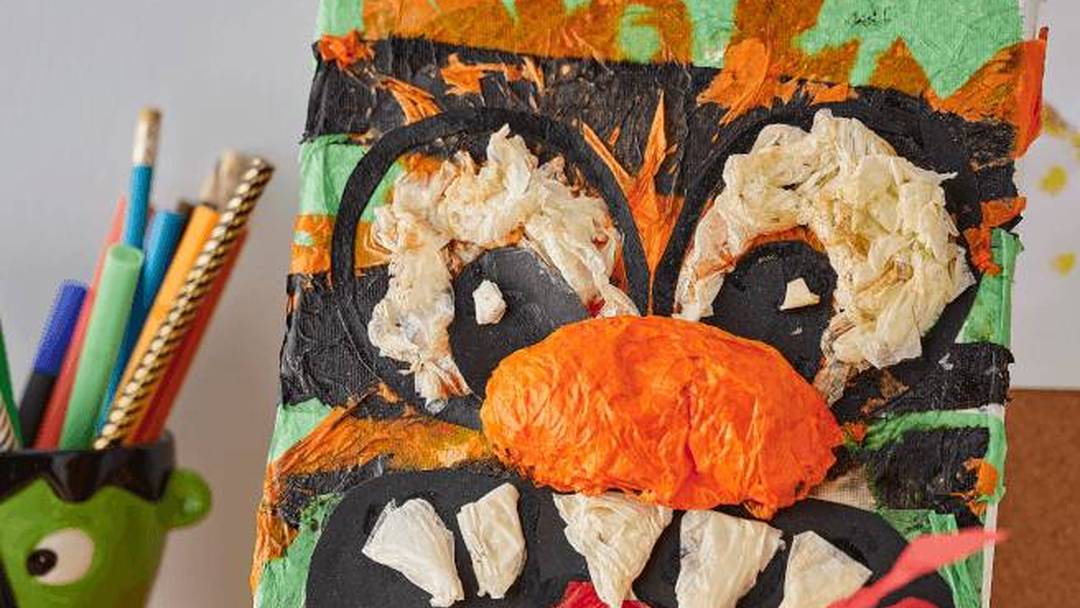 Spooky Halloween canvas (kids' workshop)