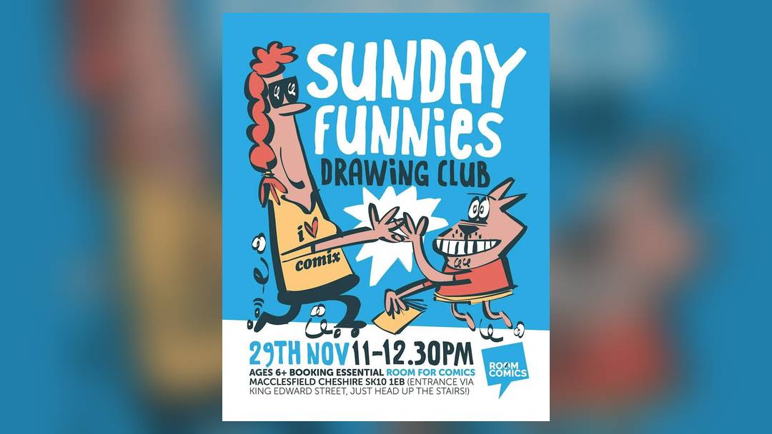 Sunday FUNNIES! Cartoon art club with Marc Jackson (6+)